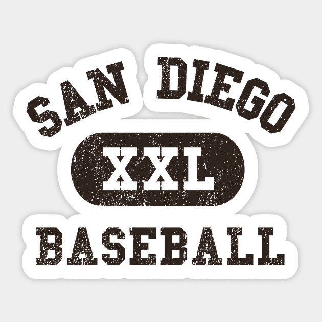 San Diego Baseball II Sticker by sportlocalshirts